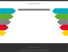 Tablet Screenshot of popuptent.com